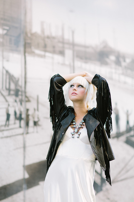 Modern black and blue bridal inspiration