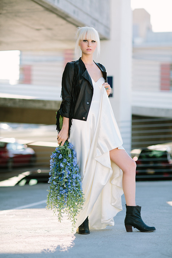 Modern black and blue bridal inspiration