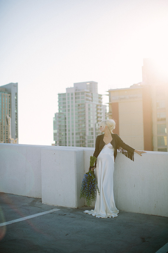 Modern black and blue bridal inspiration