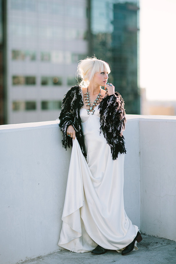 Modern black and blue bridal inspiration