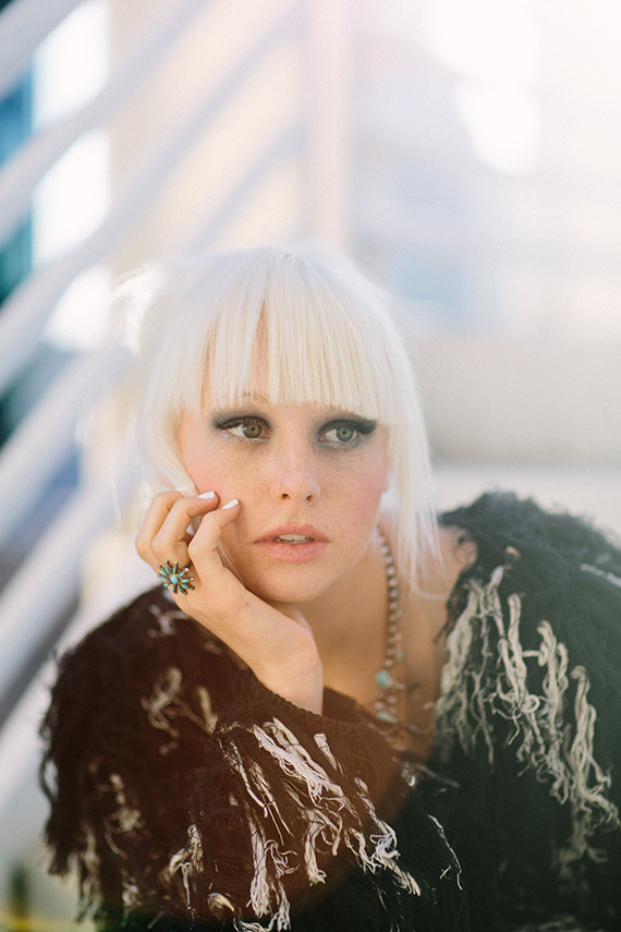 Modern black and blue bridal inspiration