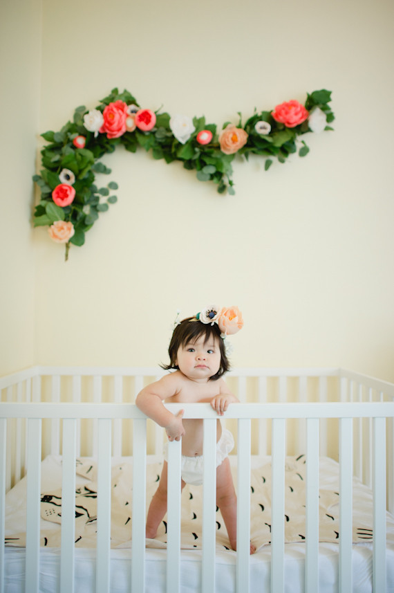 Floral baby girl party