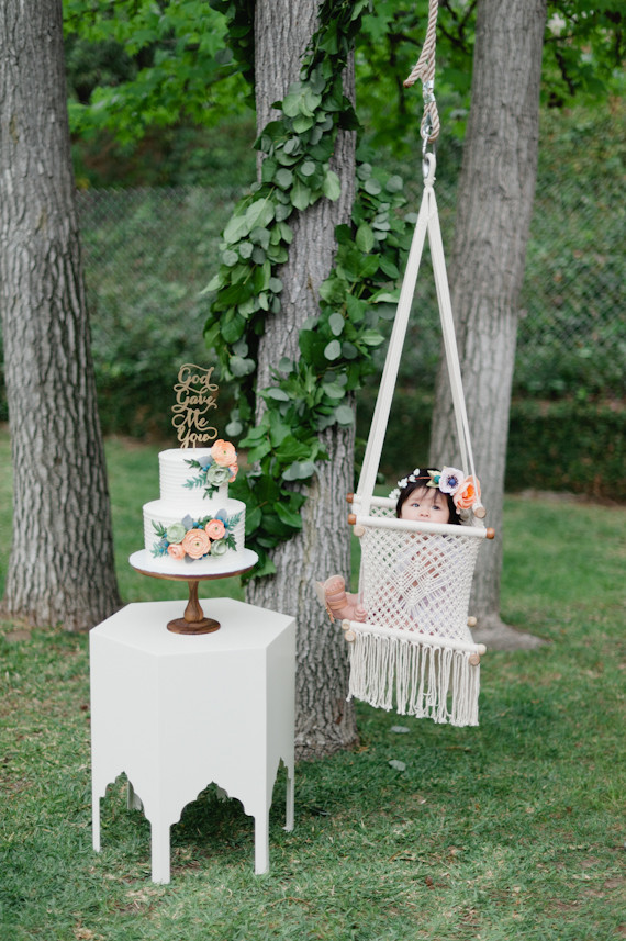 Floral baby girl party