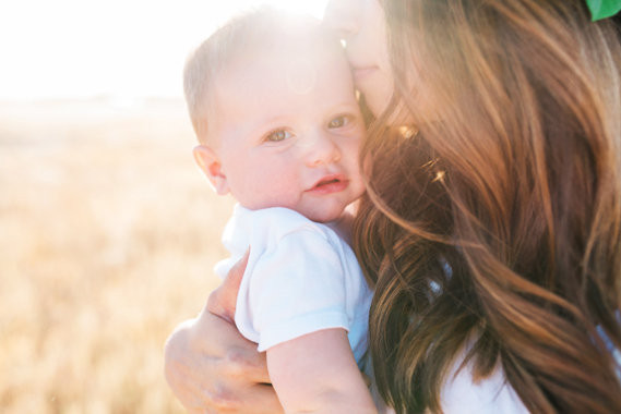 mother son golden hour photos