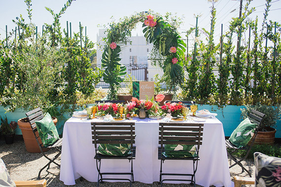 Aloha themed bridal shower