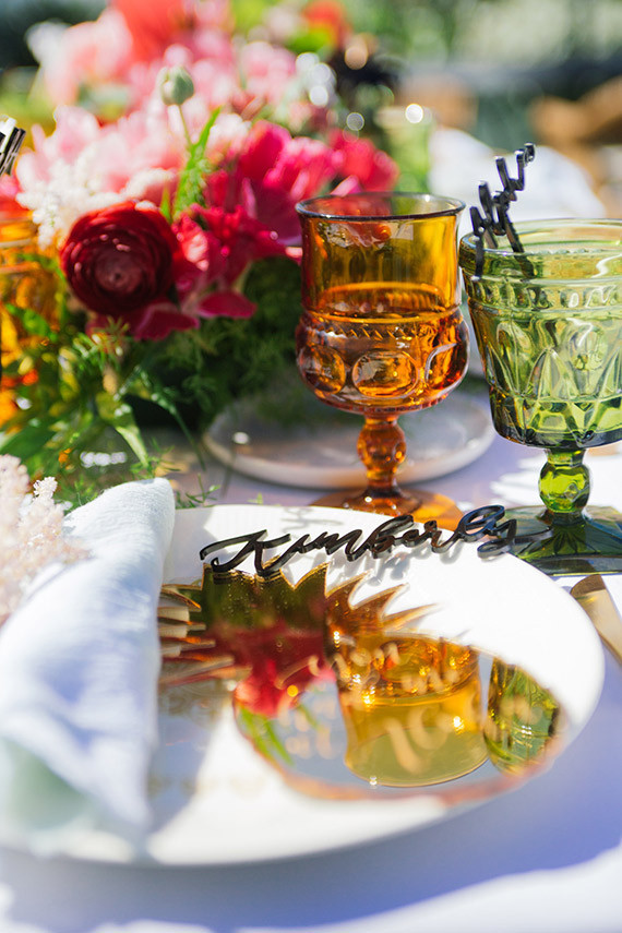 Pineapple place setting