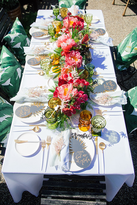Aloha themed bridal shower
