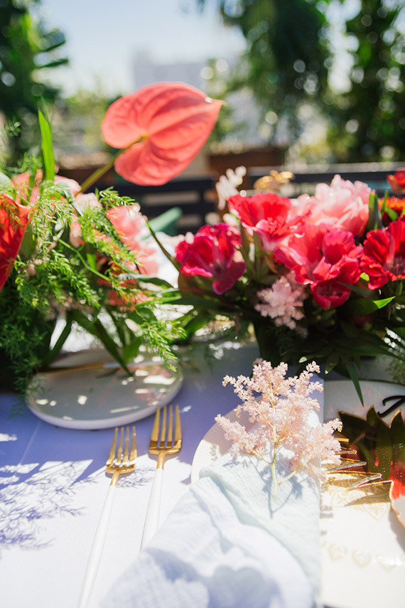 Aloha themed bridal shower