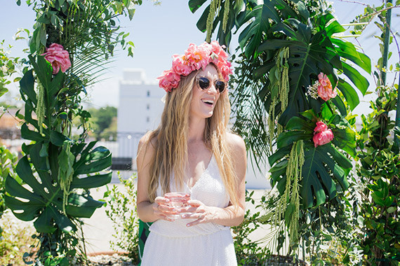 Aloha themed bridal shower