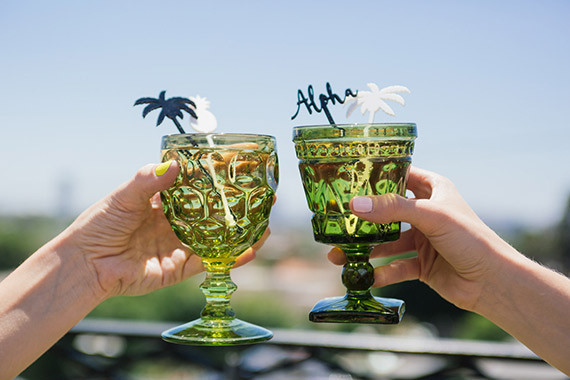 Aloha themed bridal shower