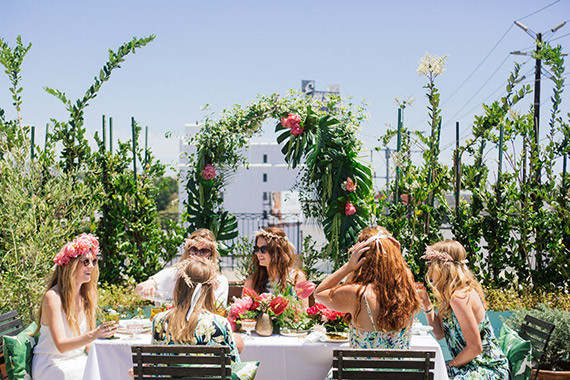 Aloha themed bridal shower