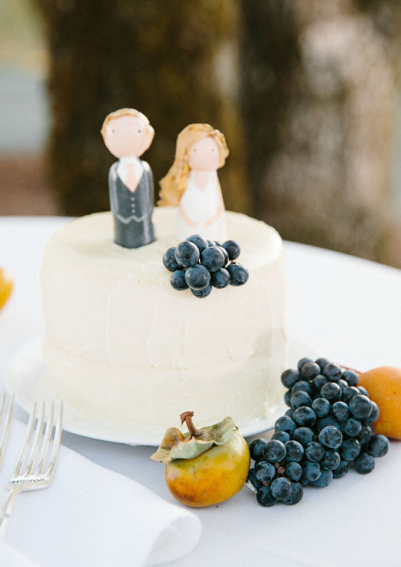 Small with wedding cake