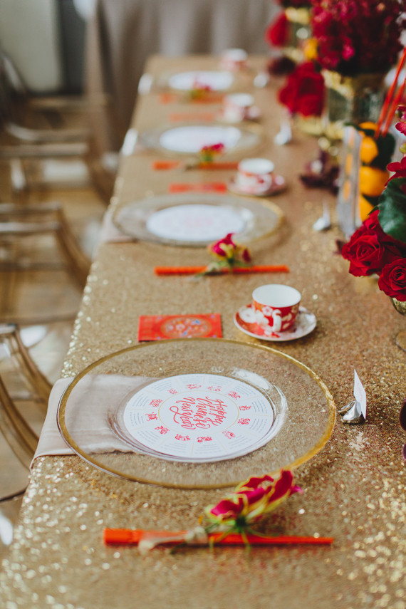 Chinese New Year tablescape