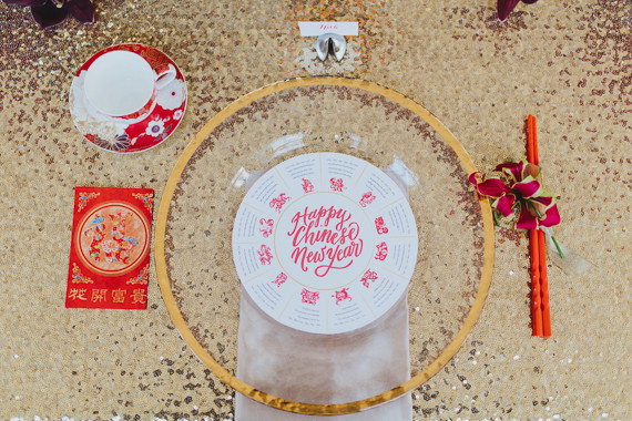 Chinese New Year place setting Inspiration