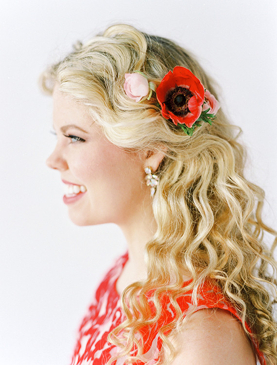 Curly hairstyle