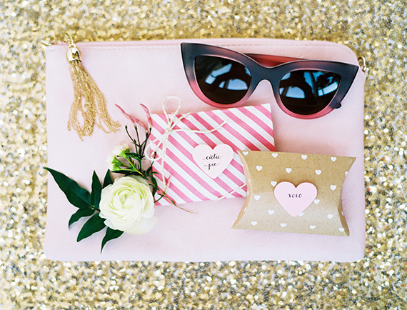 Modern pink favors