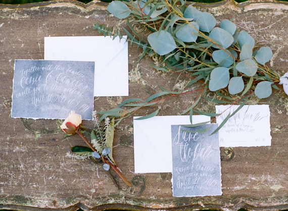 Vintage wedding invitation