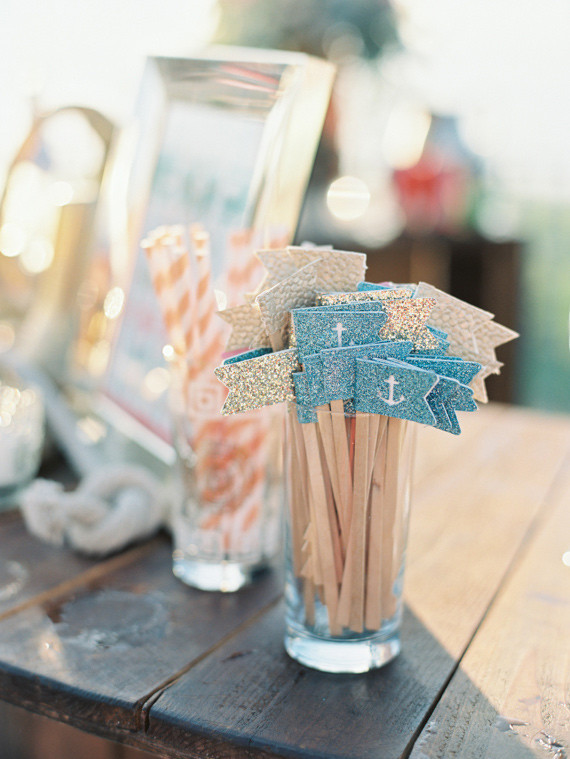 Nautical cocktail stirrers