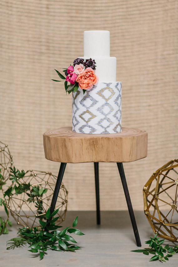 Organic bohemian cake