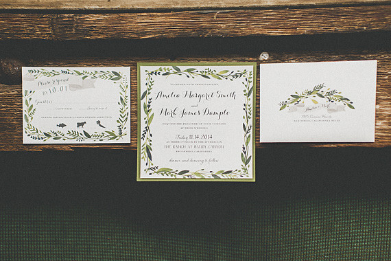 Art Deco wedding invitations