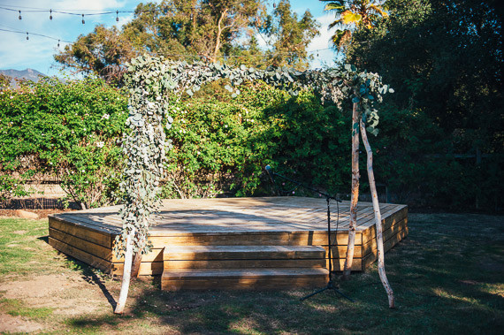 DIY Ojai Rancho Inn Wedding Altar