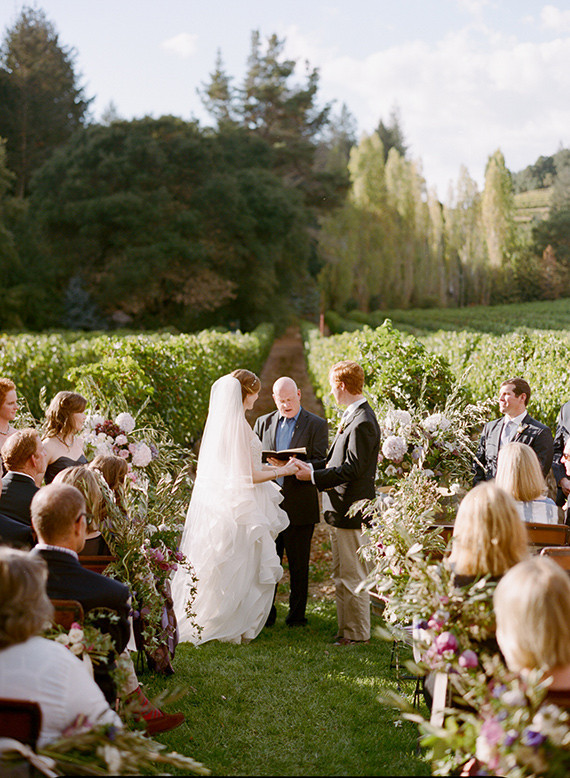 California vineyard wedding