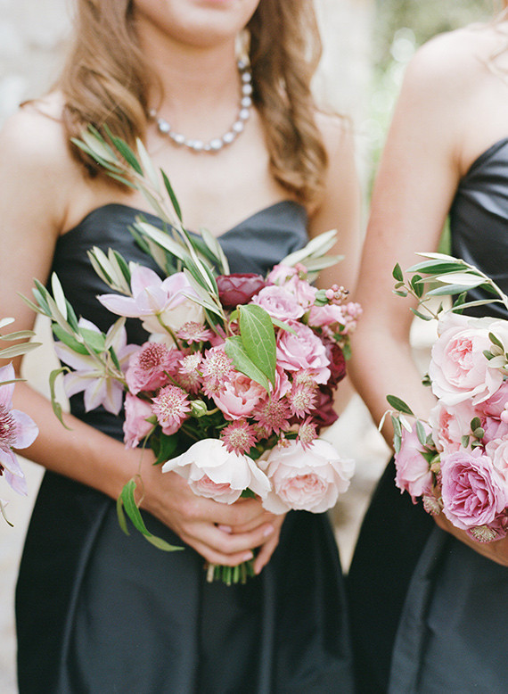 Dark grey bridesmaid dresses