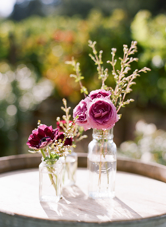 Vintage bottle florals