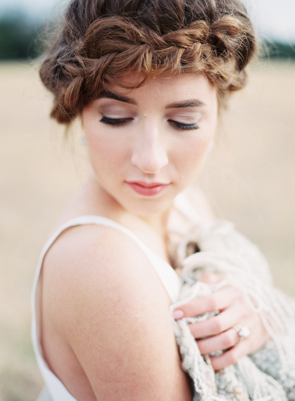 Loose braid bridal hair