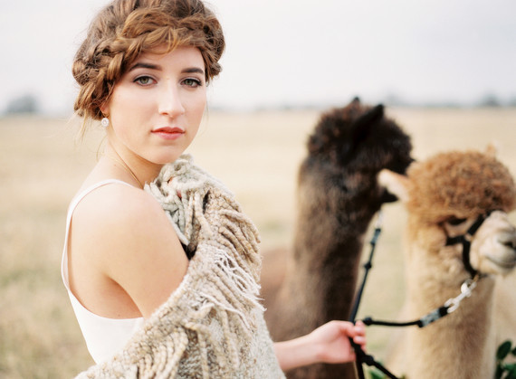 Loose braid bridal hair
