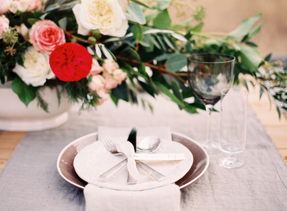 Rustic outdoor tablescape