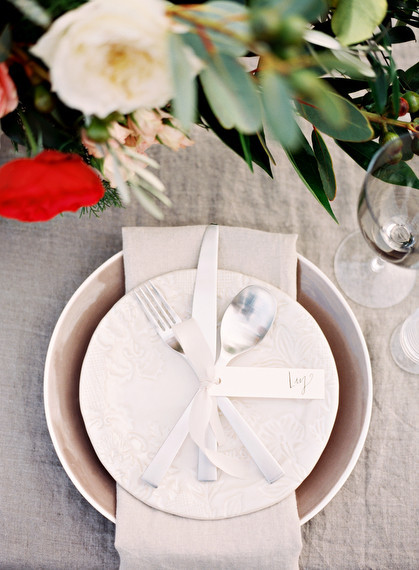 Rustic outdoor tablescape