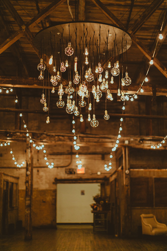 Wedding loft lighting
