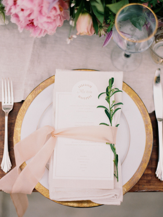 Spring place setting