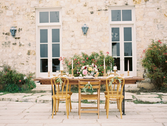 Spring garden editorial tablescape