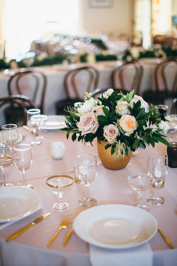 Elegant wedding tablescape