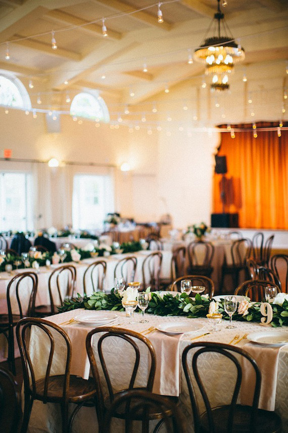 Elegant wedding reception