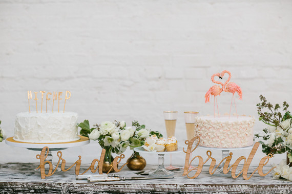 Bride dessert table
