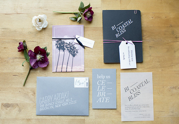 Blue invitations