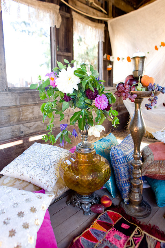 Rustic moroccan wedding decor