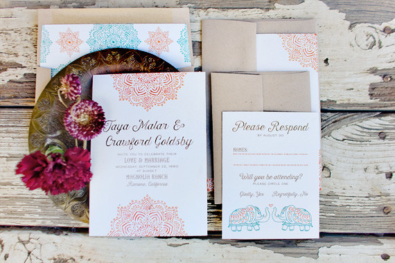 Rustic Moroccan invitations