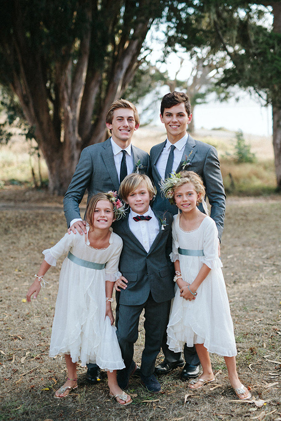 Ring bearers and flower girls