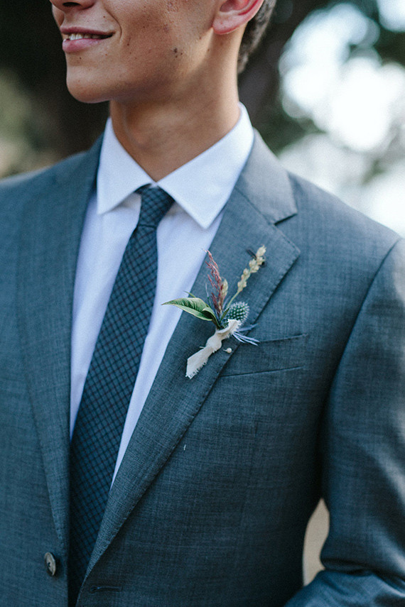 Delicate boutonniere