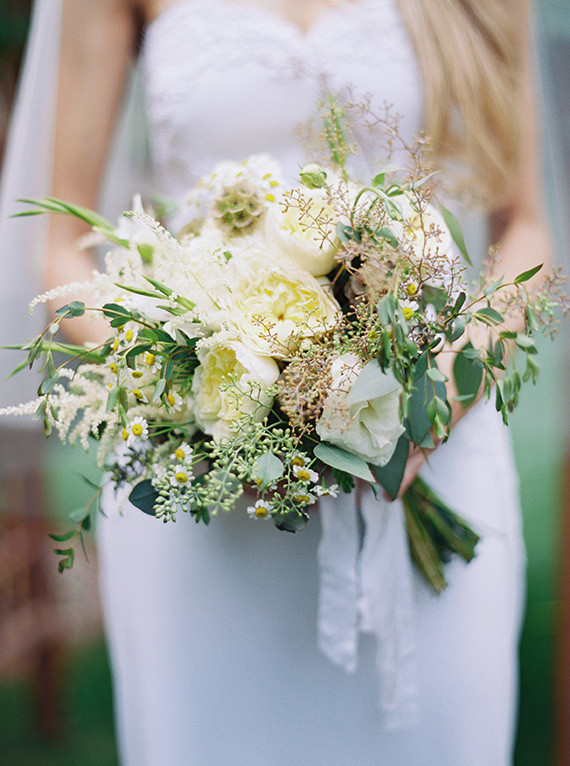 Green and white bouquet