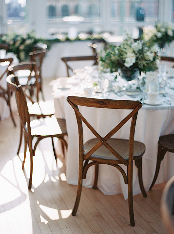 Brown and white chairs