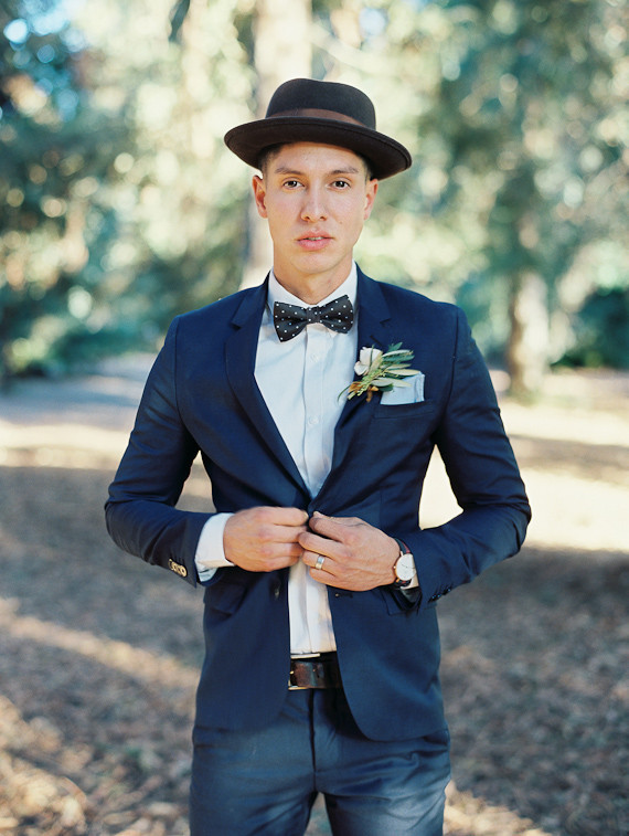 Groom with accessories