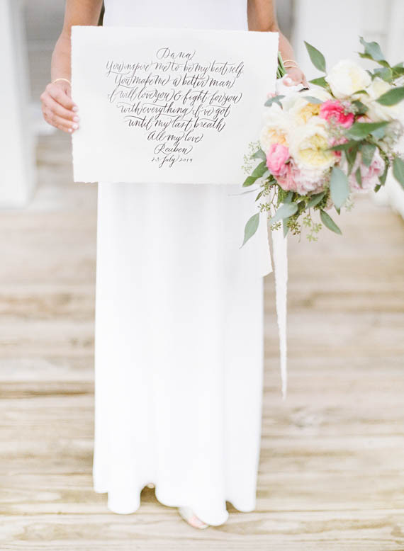 Calligraphy signage