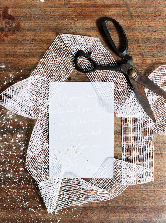 Blue wedding invitation