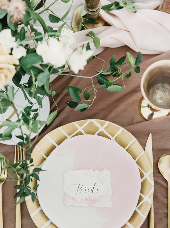 Watercolor escort card