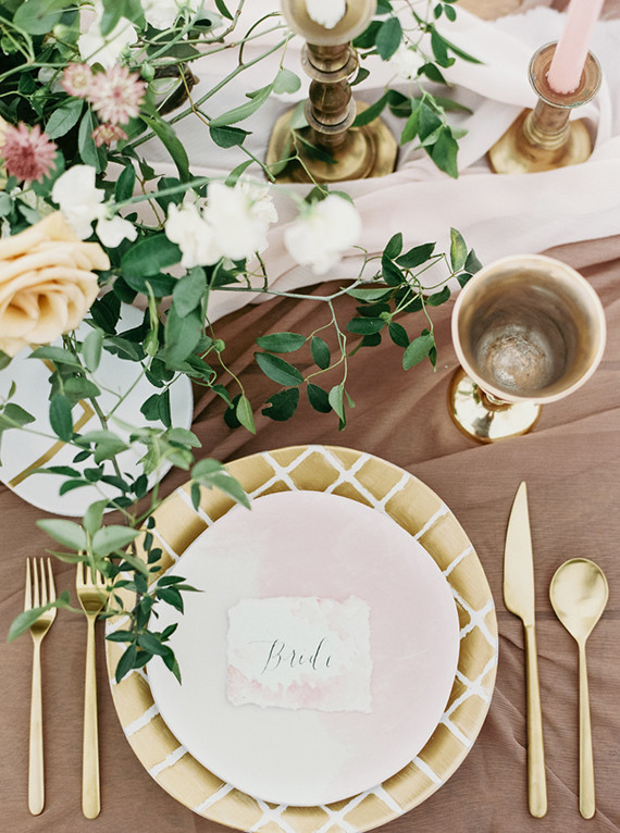 Watercolor escort card